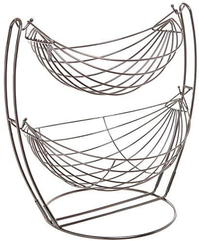 Metal Double Hammock Fruit and Vegetable Rack