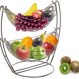 Metal Double Hammock Fruit and Vegetable Rack