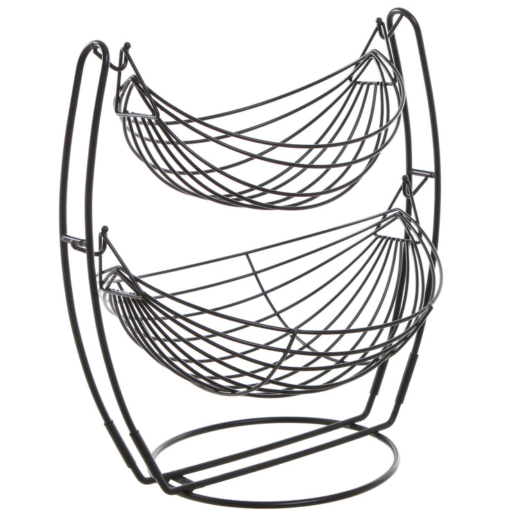 Black Double Hammock Fruit and Vegetable Rack